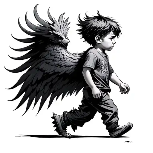 Phoenix Boy Child Walking