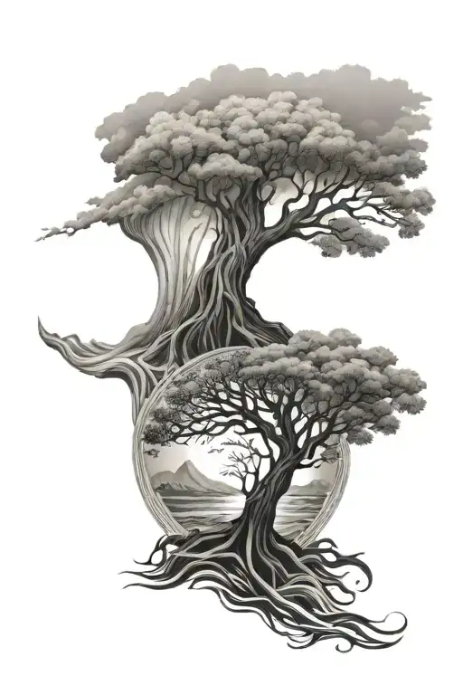 The Tree Of Life That Resist Ocean Waves