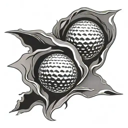 Busted Golf Ball Breaking