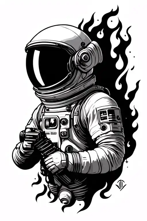 Astronaut Wild Fire