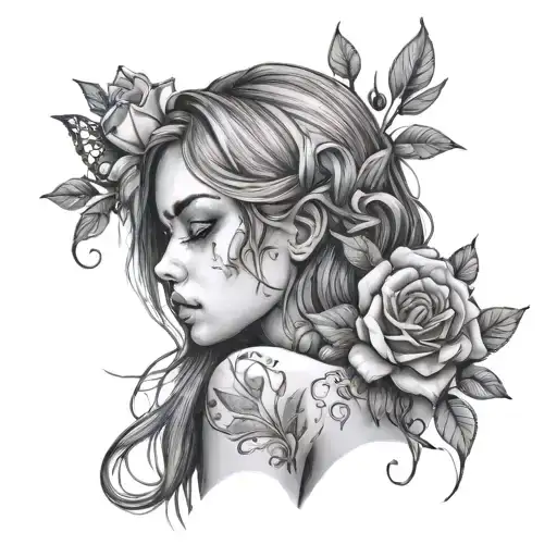 A Girl That Has Suffered A Lot From Love And Feels Alone