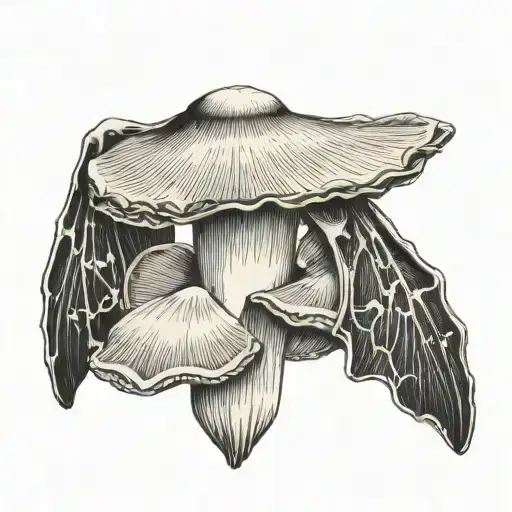 Oyster Mushroom And Bats