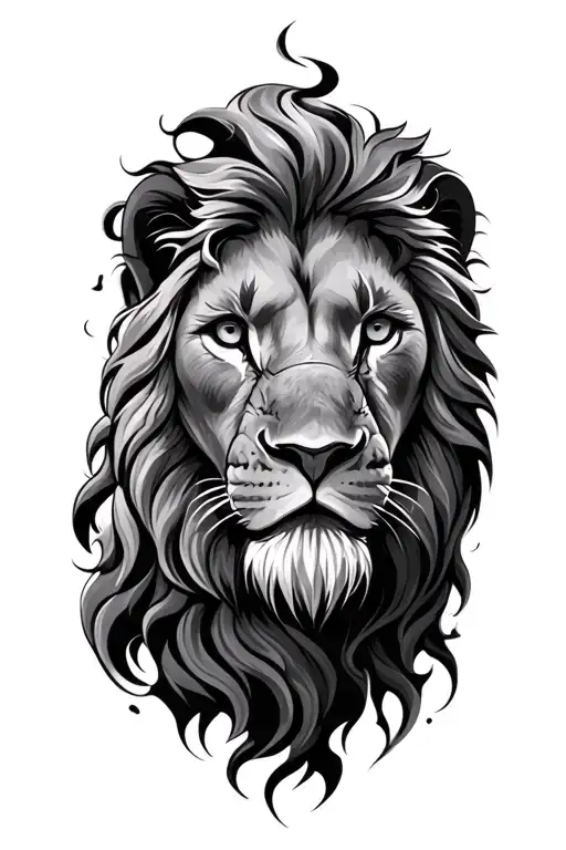 Lion With Touch Of Adam And God