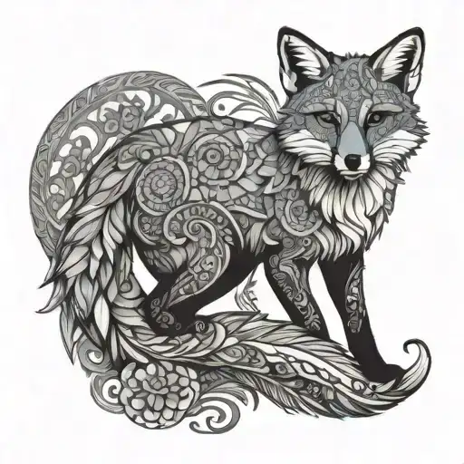 Fox Mandala Mosaic