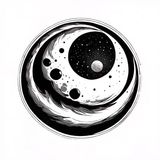 Moon Merging Together Symbolizing The Client's Love