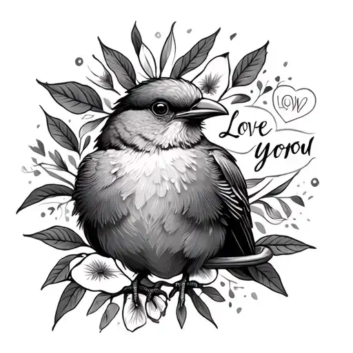 Kiwi Bird And Love You