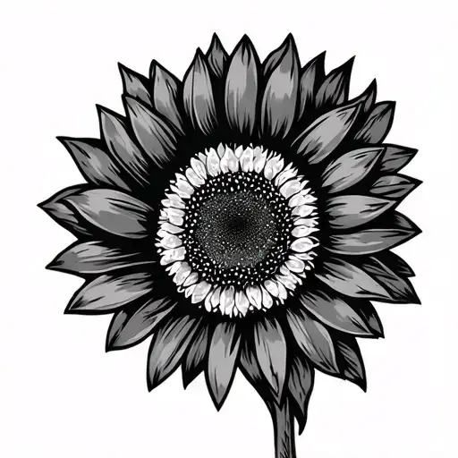 The Name Serena Combined With A Sunflower