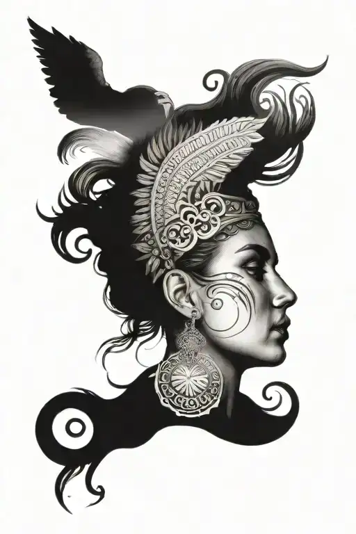 A Portrait Of Nikki With A Backdrop Of A Stunning Greek Island Sunset