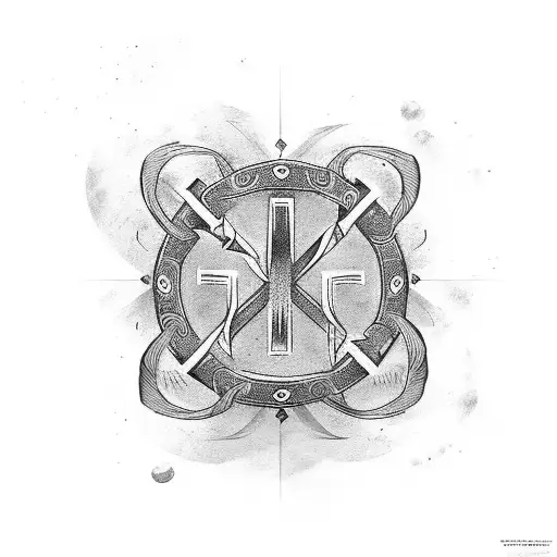 Nordic Runes And Compas