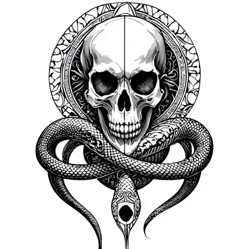 Skull Snake Yantra
