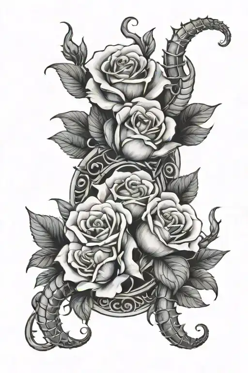 Roses And Scorpio Between