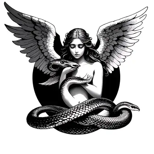 Angel And Snake