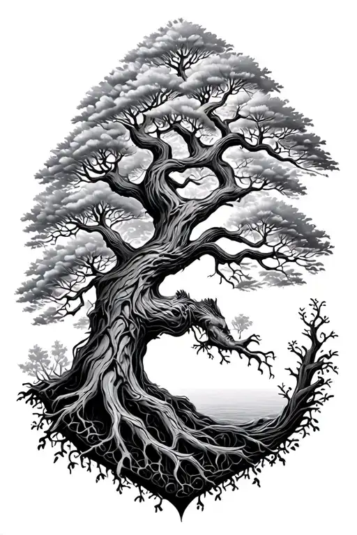 Tree Of Life Fantasy To Tech Themed