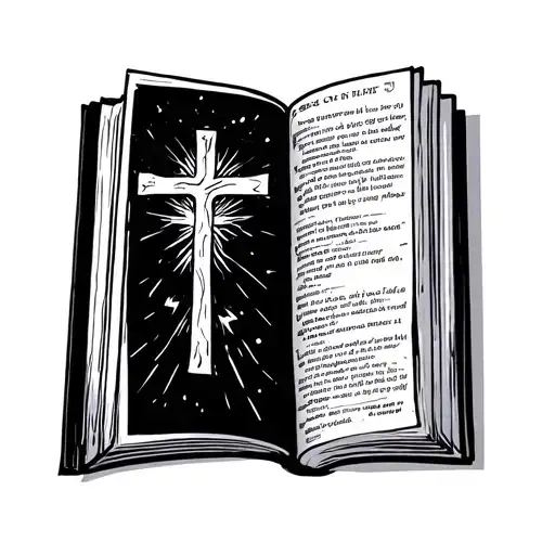 A Holy Book That Is Open And Say Seach
