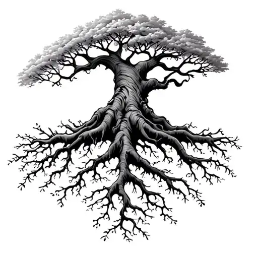 Tree With Roots Of Kids Names