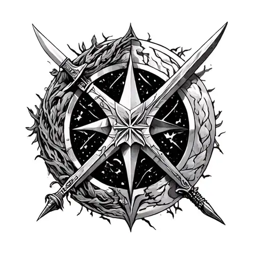 Assasins Creed Secret Blade And Lord Of The Rings Tree Of Life Star Argorn