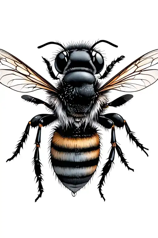 A Bee Giving Life To An Object