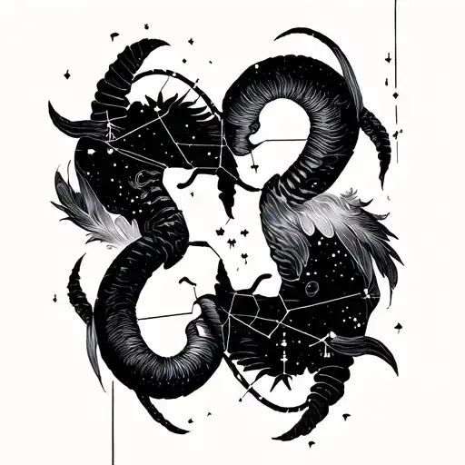 Libra Capricorn Constellation Merging