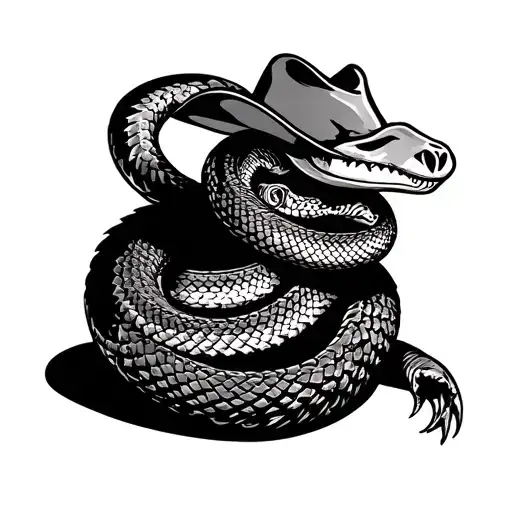 Texas Rattle Snake Armadillo Cowboy