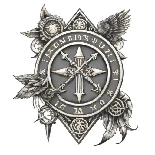 A Combination Of Roman Numerals For The Years 2018 And 2022 With A Military Theme