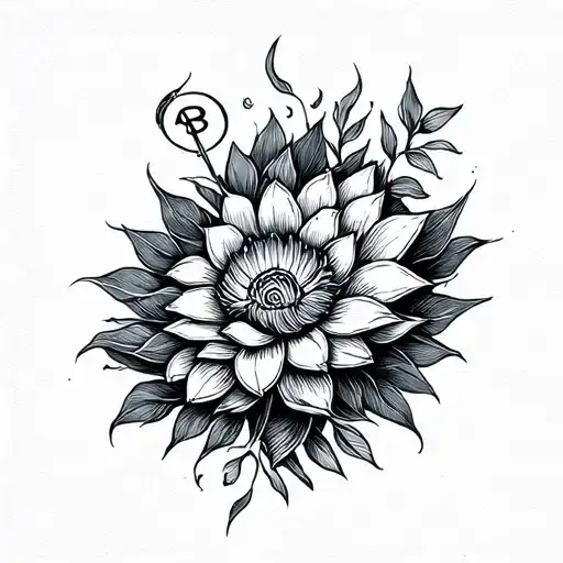 Earnings Drawn With Fine Lines Drawn And Very Minimalistic Black White