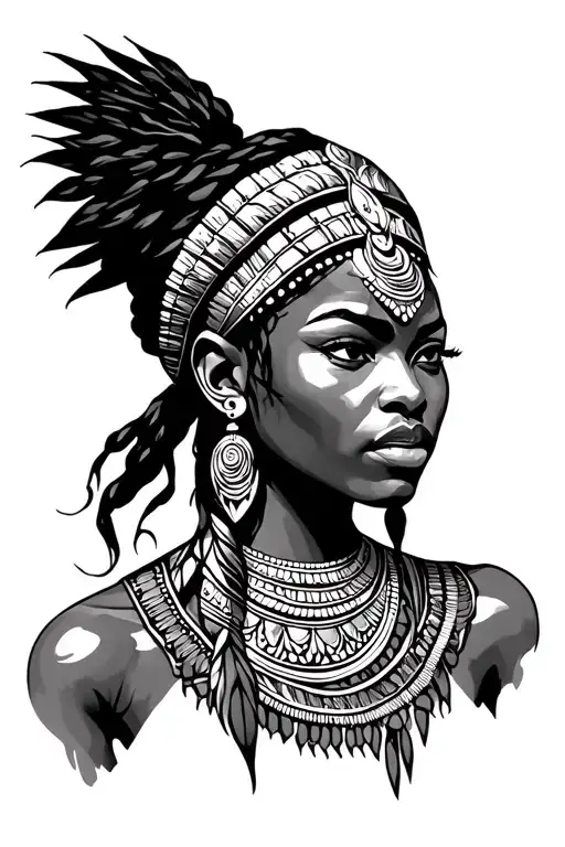 African Warrior Woman