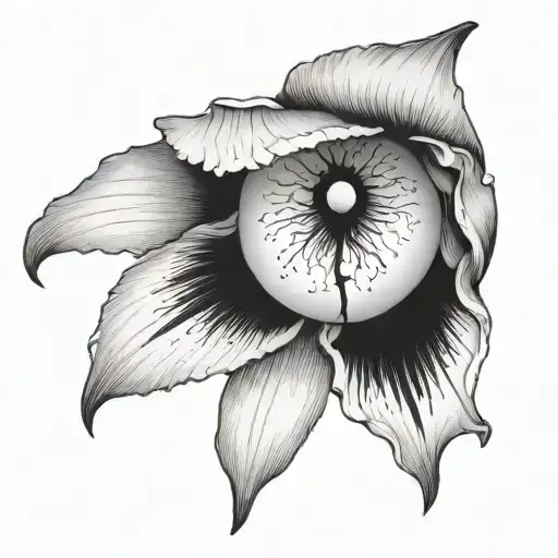 Flower With Eyeball Iris