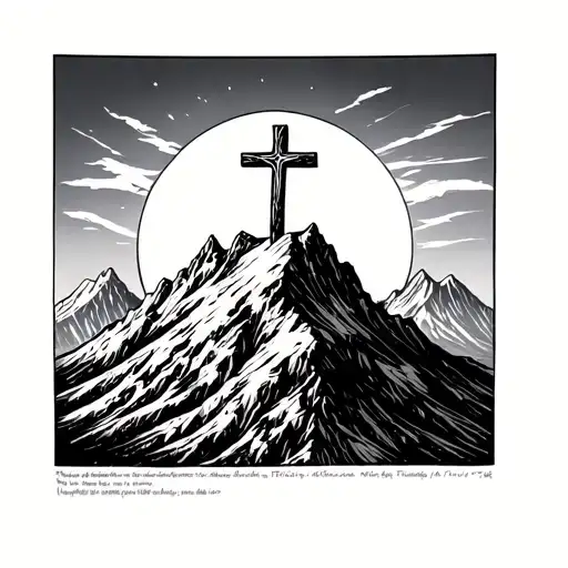 Cross On A Mountain