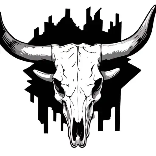 Longhorn Bull Skull