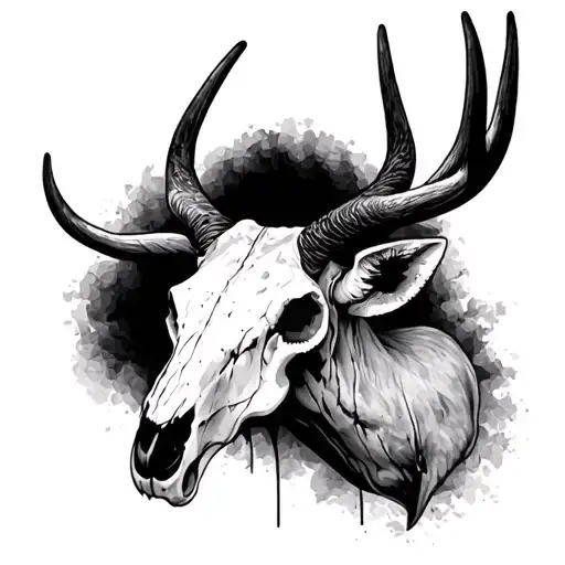 Black Buck Skull