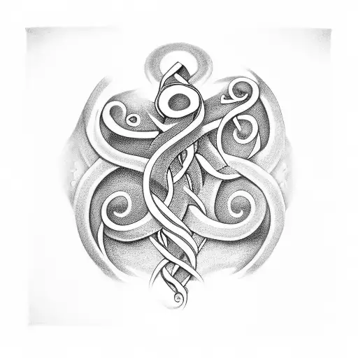 Koru Vine Wrapped Around A Black And Grey Anglican Cross