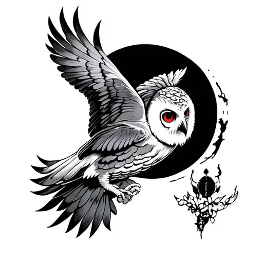 Flying Owl Moon Mystery