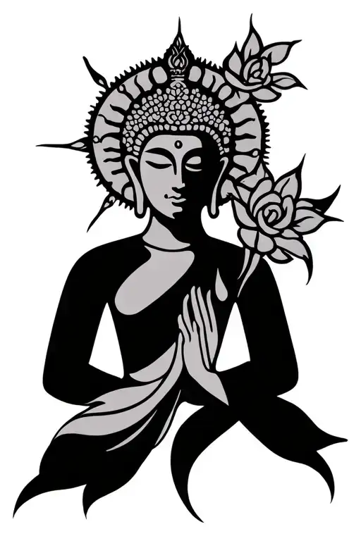 Buddhism Inspired Symbolism Peace Love Strength