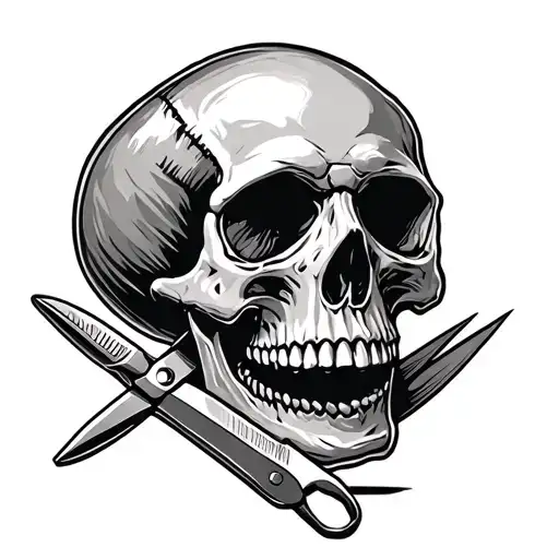 Skull And Pliers On The Skull