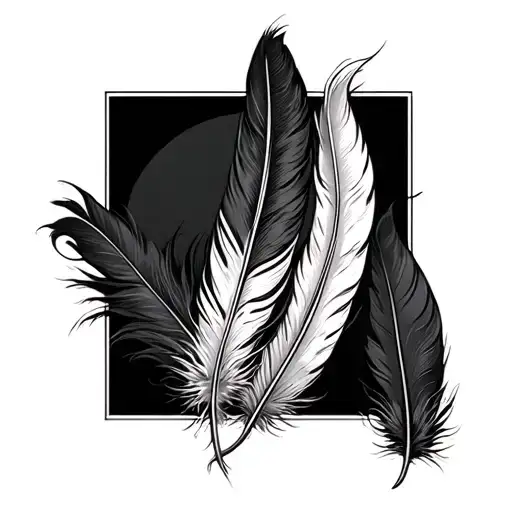 Tattooing Idea With More Feather For Men
