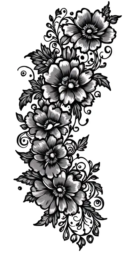Floral Lace Background