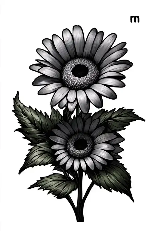 Daisy With The Letter M And C