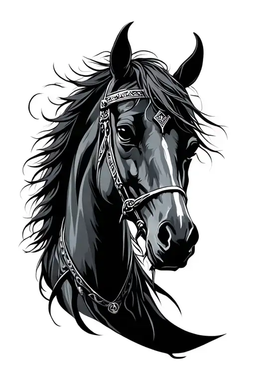 Gothic Horse Grim Reaper