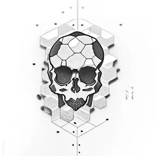 Skull With Honeycomb