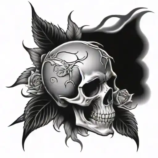Skull And Roses