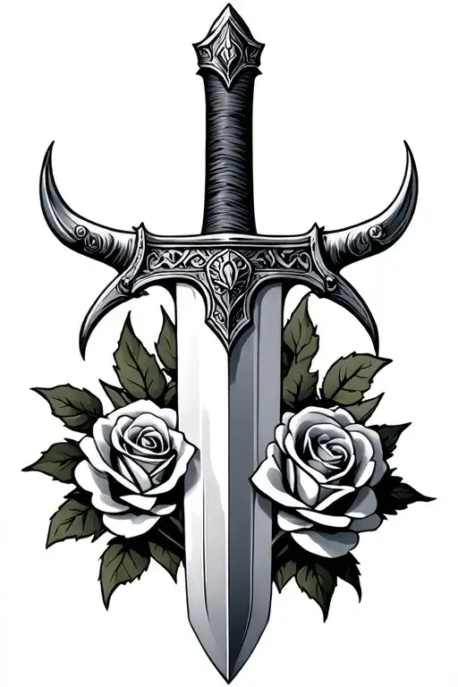 Viking Sword Roses