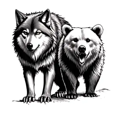 Wolf And Bear
