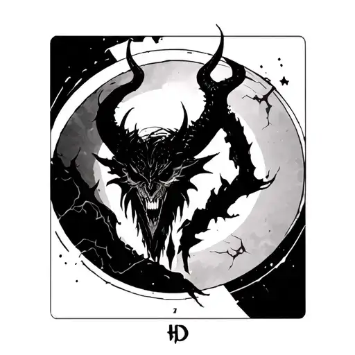 Maelstrom Devil Tarot Card From Cyberpunk 2077