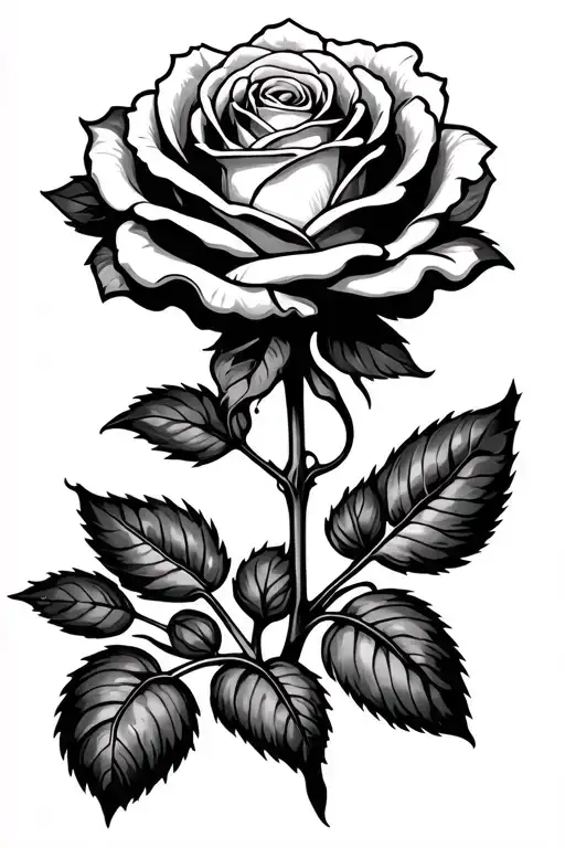 Rose On Rod