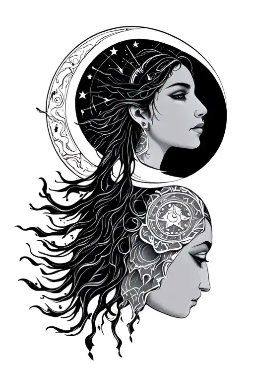 Tribal Woman Moon Astrology