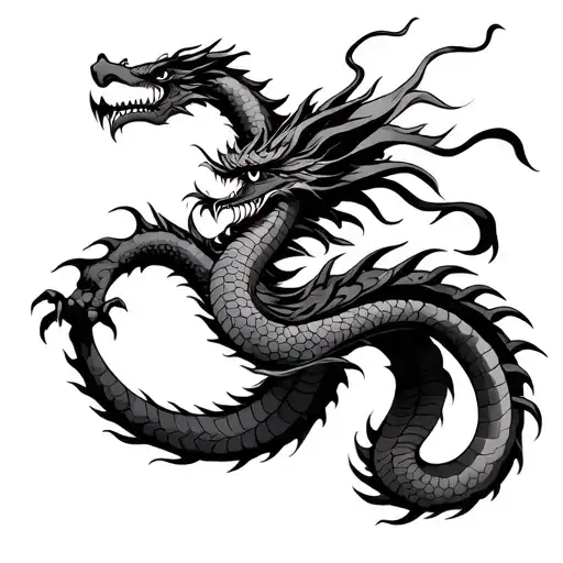 A Samurai With A Dragon