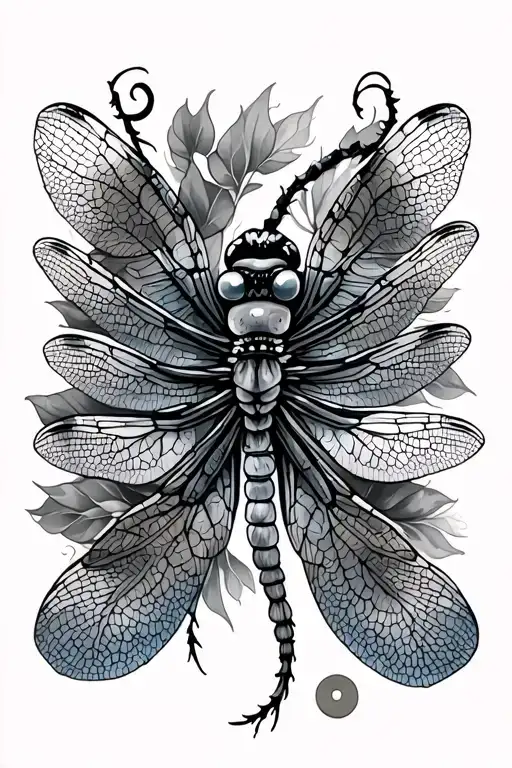 Dragonfly Placed On The Forearm