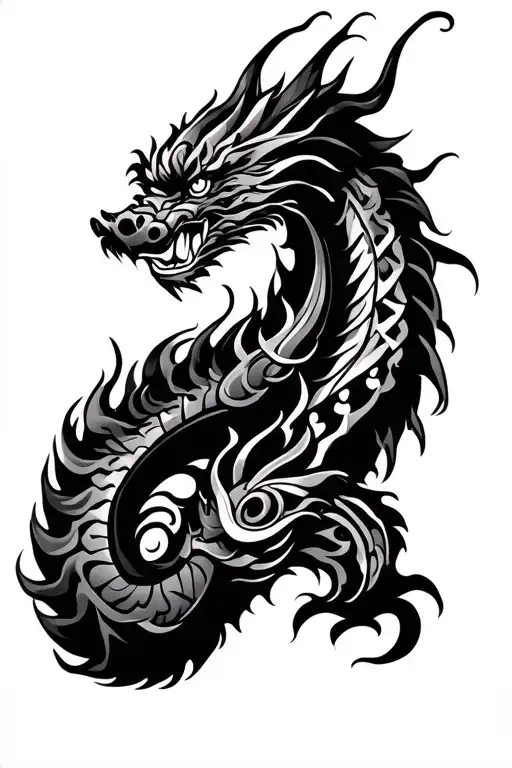 Dragon Maori Arm Sleeve