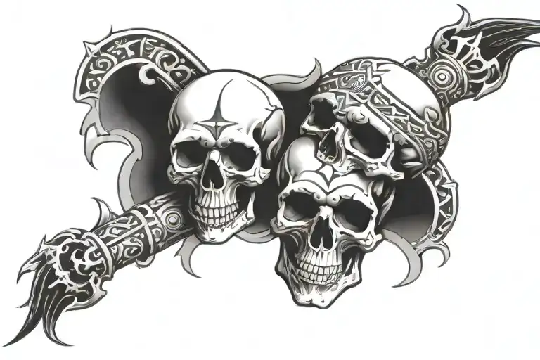 Looking For A Tattoo Forearm Sleeve Skulls With One Aztec Skull Hidden Some Where In The Design