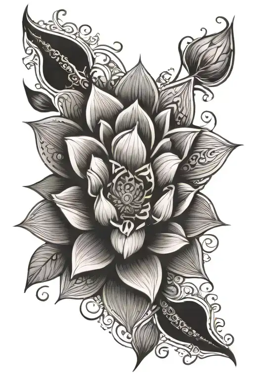 Lotus Mandala Design Incorporating
